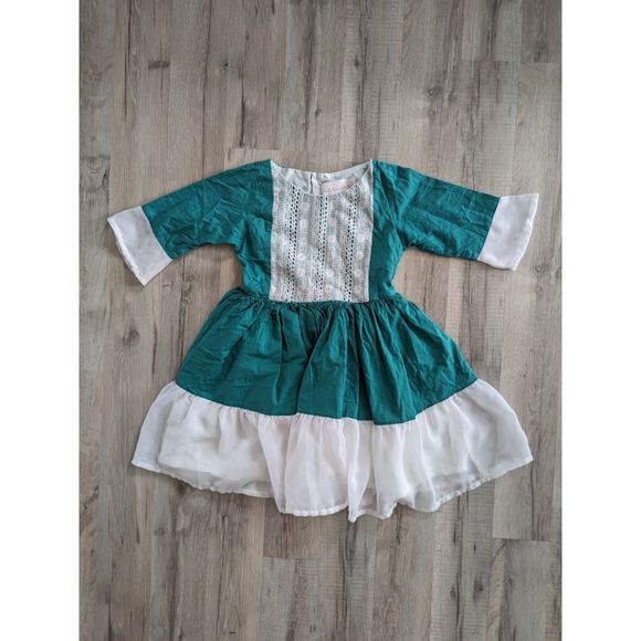 Well Dressed Wolf Lace Jade Dress, Size 5YR (K1) - Picture 2 of 7